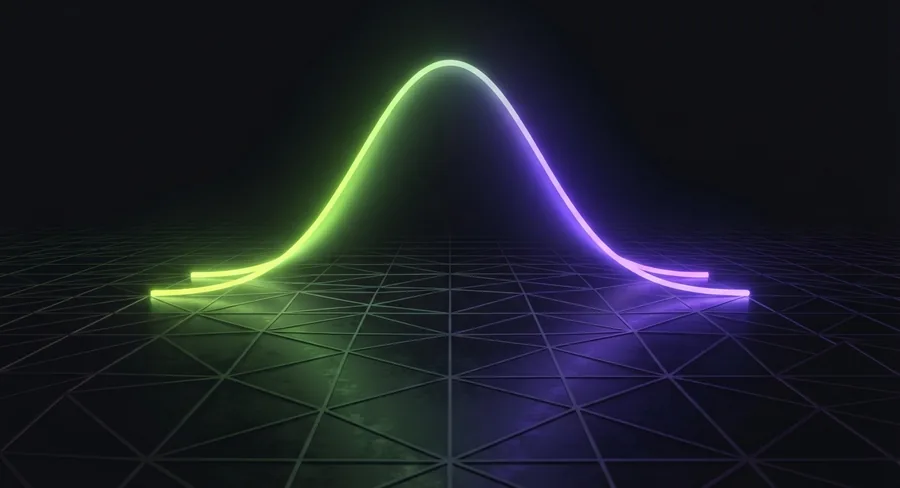Illustration : courbe statistique de distribution
